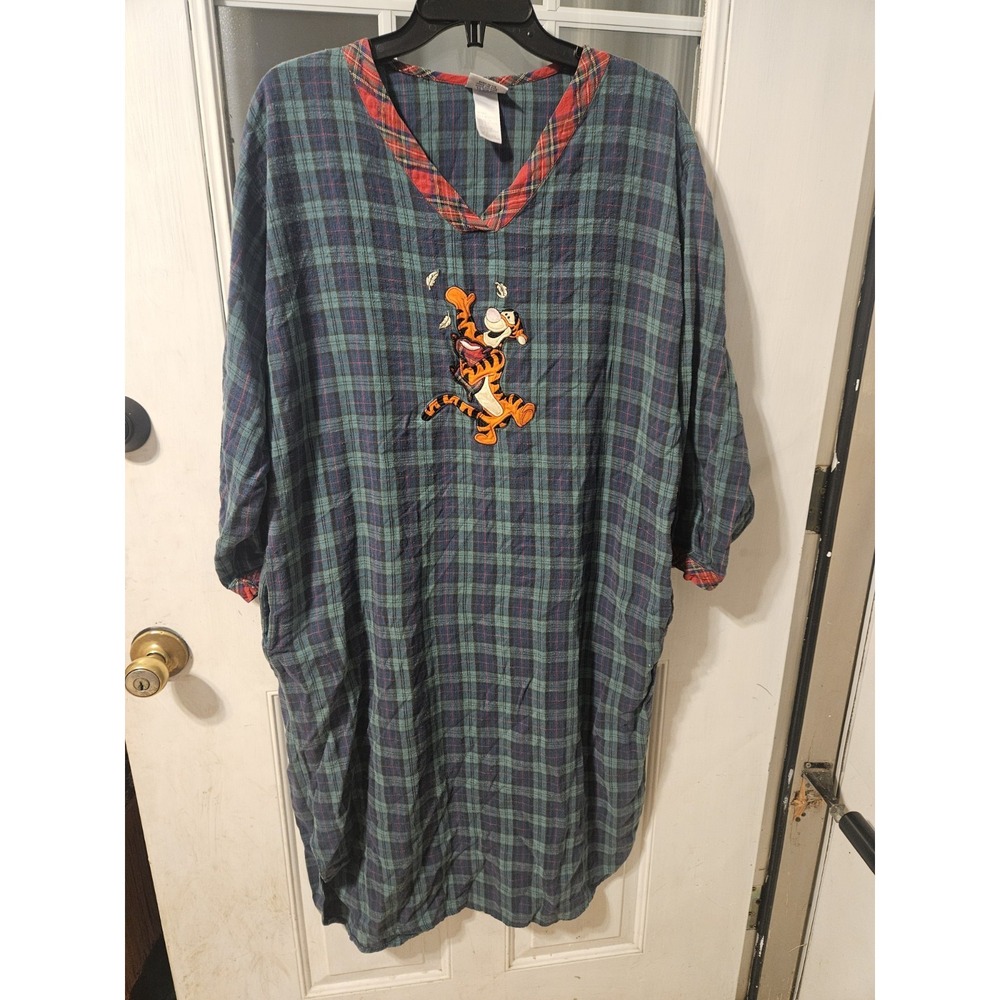 Disney Tigger Medium Vintage Winnie The Pooh 90s Night Gown 100% Cotton Rare